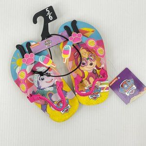NWT Nickelodeon Paw Patrol Toddler Flip Flop Sandals Size 5/6